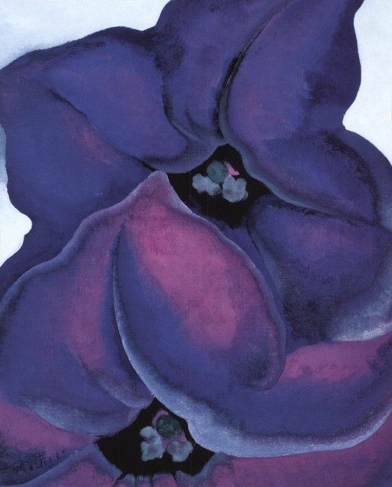 Georgia O'Keeffe Purple Petunias